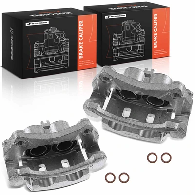 2 Pcs Front Brake Caliper with Bracket