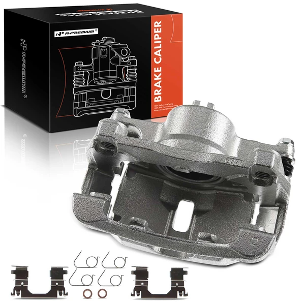 1-PC Brake Caliper, Front Left Driver Side, 1-Piston, A-Premium APBC1118