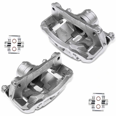 2 Pcs Front Brake Caliper with Bracket