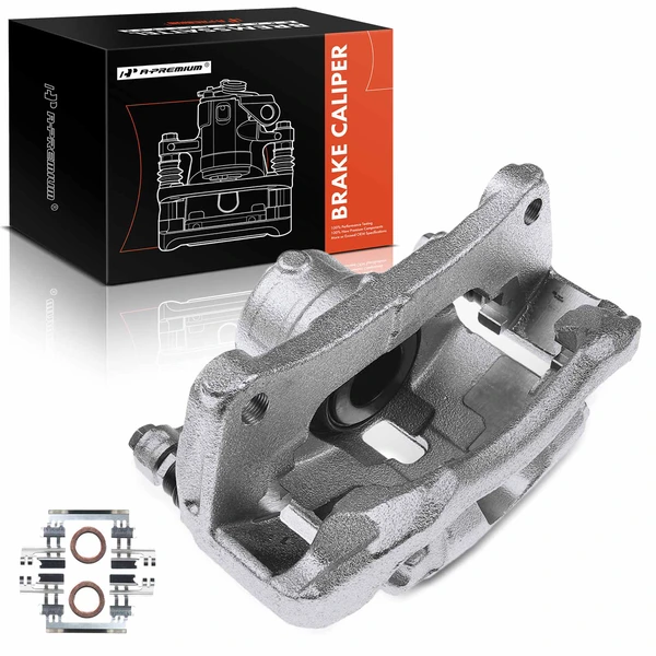 1-PC Brake Caliper, Front Right Passenger Side, 1-Piston, A-Premium APBC2420