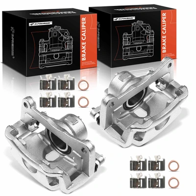 2 Pcs Front Brake Caliper with Bracket