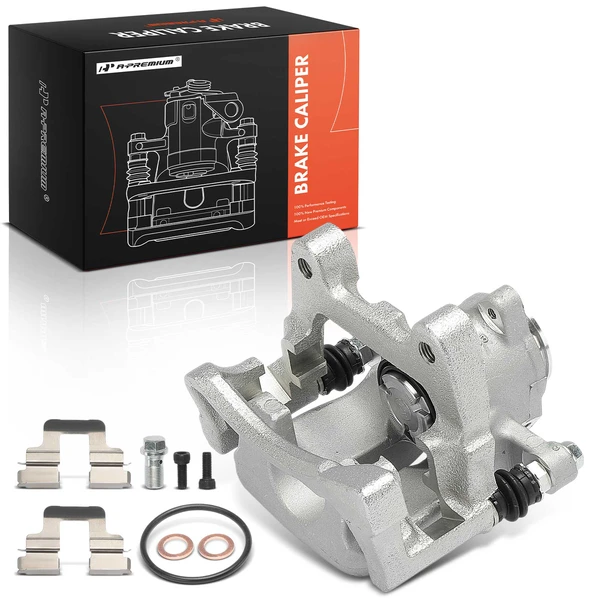1-Pc Brake Caliper with Bracket Rear Left Driver Side 1-Piston A-Premium APBC4528