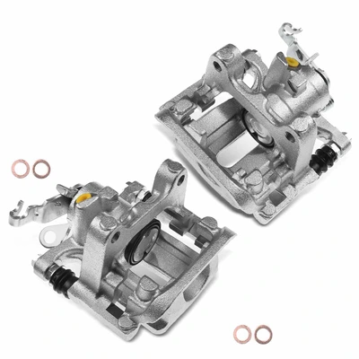 2 Pcs Rear Brake Caliper with Bracket