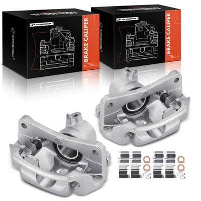 2 Pcs Rear Brake Caliper with Bracket