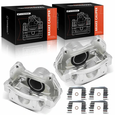 2 Pcs Front Brake Caliper with Bracket