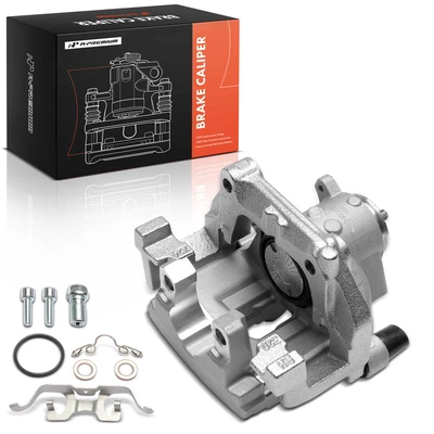 Rear Passenger Brake Caliper with Bracket & Piston