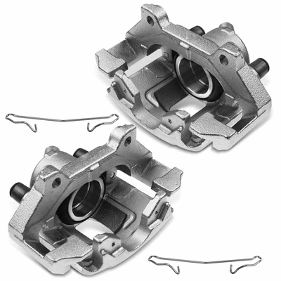2 Pcs Front Brake Caliper with Bracket