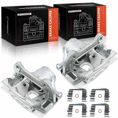 2 Pcs Front Brake Caliper with Bracket