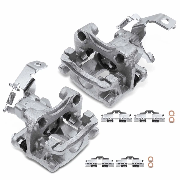 2 -Pc Brake Caliper Rear Driver & Passenger 1-Piston A-Premium APBC3242