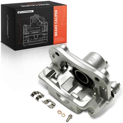 Rear Passenger Brake Caliper with Mounting Bracket