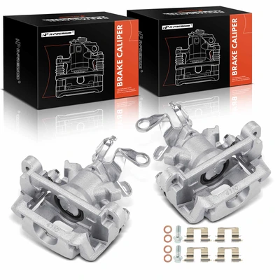 2 Pcs Rear Brake Caliper with Bracket