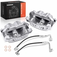 2005-2010 Jeep Grand Cherokee 4pc Brake Caliper & Brake Hydraulic Hose A-Premium APBC4879