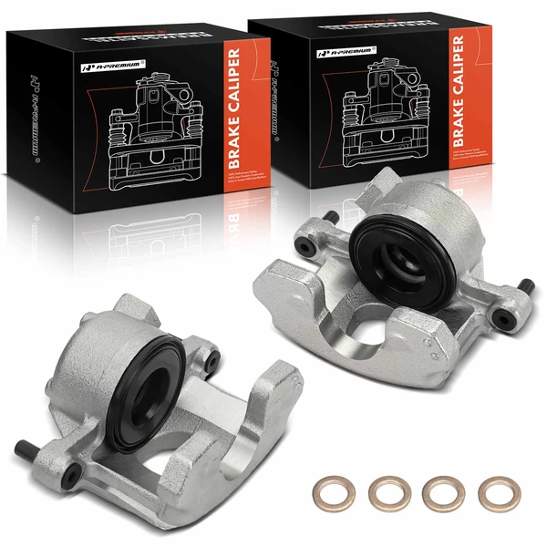 1984-1986 Ford Mustang 2-Pc Brake Caliper Front Driver & Passenger 1-Piston A-Premium APBC4138