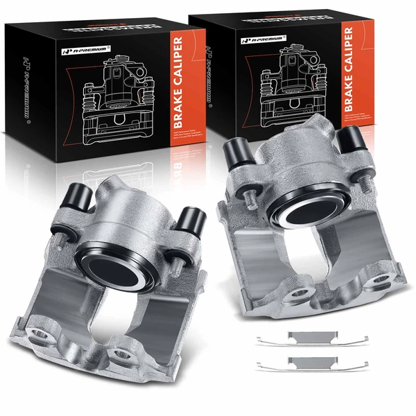 2-PC Brake Caliper, Front Driver & Passenger, 1-Piston, A-Premium APBC0433