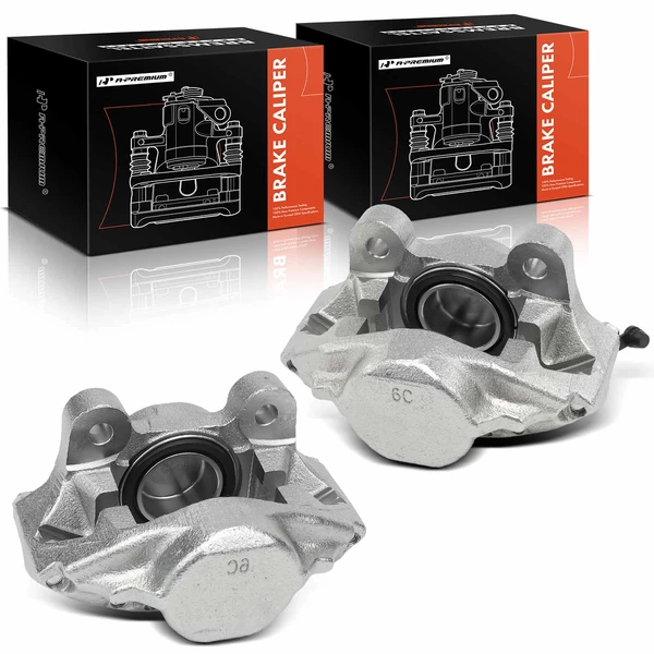 2-PC Brake Caliper, Front Driver & Passenger, 1-Piston, A-Premium APBC4142