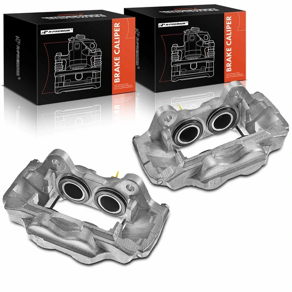 2000-2006 Toyota Tundra 2-Pc Brake Caliper Front Driver & Passenger 4-Piston A-Premium APBC0245