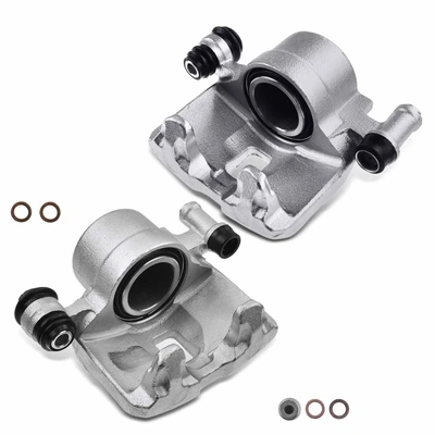 2 Pcs Front Disc Brake Calipers without Bracket