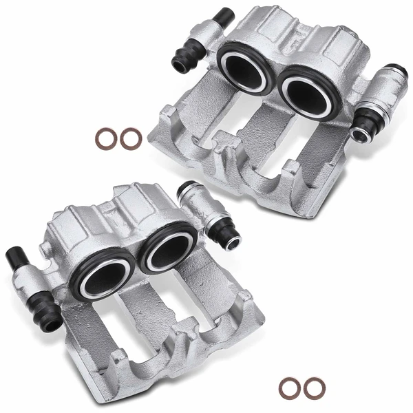 1983-1986 Volvo 760 2-Pc Brake Caliper Front Driver & Passenger 2-Piston A-Premium APBC3237