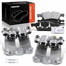 6 Pcs Front Driver & Passenger Brake Calipers & Brake Pads for 2008-2012 Mercedes-Benz GL550