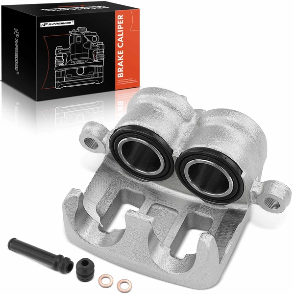 1-PC Brake Caliper, Front Left Driver Side, 2-Piston, A-Premium APBC1430