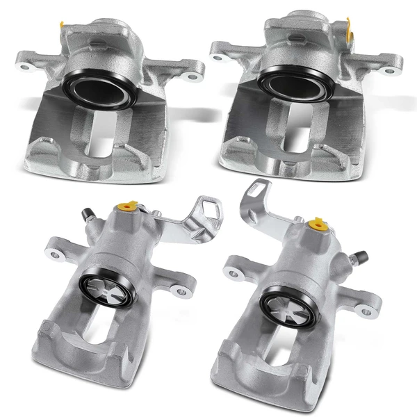 2007-2015 Mini Cooper 4-Pc Brake Caliper Front & Rear 1-Piston A-Premium APBC2461