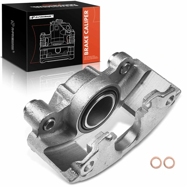 1-PC Brake Caliper, Front Right Passenger Side, 1-Piston, A-Premium APBC2293