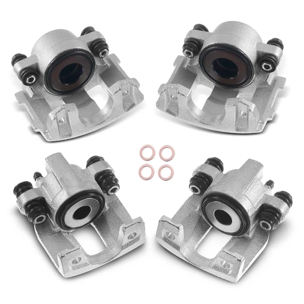 1994-1998 Jeep Grand Cherokee 4-Pc Brake Caliper Front & Rear 1-Piston A-Premium APBC2511