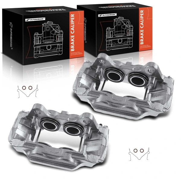 2-PC Brake Caliper, Front Driver & Passenger, 4-Piston, A-Premium APBC0913