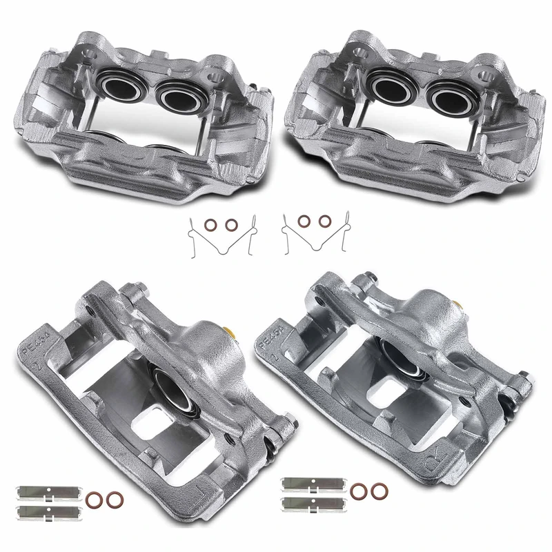 4-PC Brake Caliper, Front & Rear, 4-Piston (Front); 1-Piston (Rear), A-Premium APBC2470