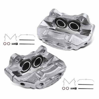 2 Pcs Front Disc Brake Calipers without Bracket