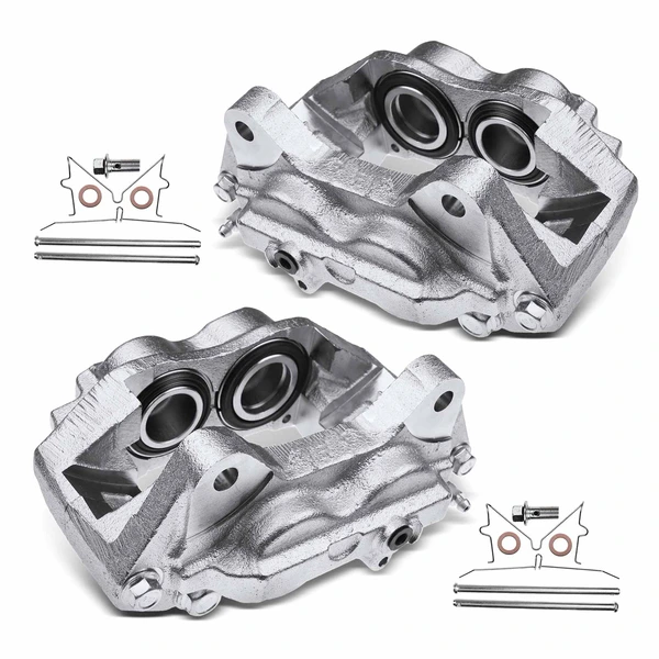 1998-2002 Toyota Land Cruiser 2-Pc Brake Caliper Front Driver & Passenger 4-Piston A-Premium APBC0256