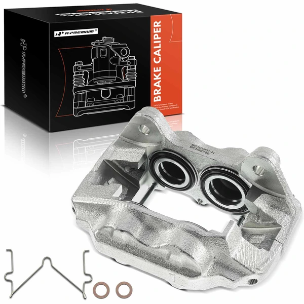 1-PC Brake Caliper, Front Left Driver Side, 4-Piston, A-Premium APBC1166