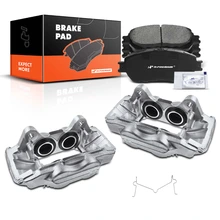 6 Pcs Front Disc Brake Calipers + Ceramic Pads