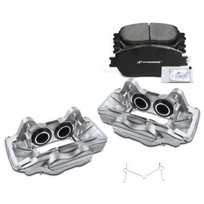 6 Pcs Front Disc Brake Calipers + Ceramic Pads