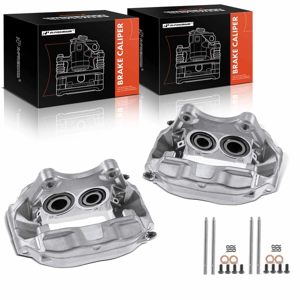 2004 INFINITI G35 2-Pc Brake Caliper Front Driver & Passenger 4-Piston A-Premium APBC0757