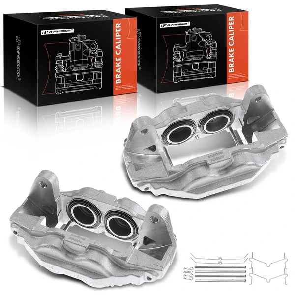 2-PC Brake Caliper, Front Driver & Passenger, 4-Piston, A-Premium APBC0490