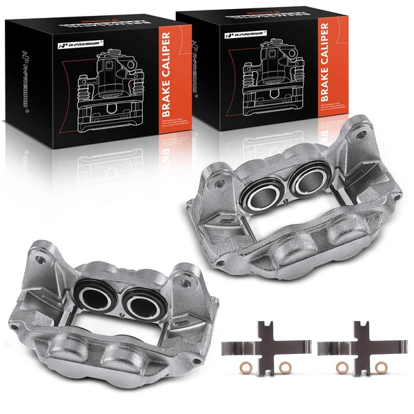 2-PC Brake Caliper, Front Driver & Passenger, 4-Piston, A-Premium APBC1131