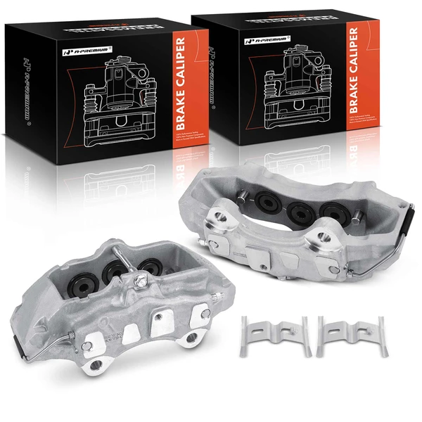 2-PC Brake Caliper, Front Driver & Passenger, 6-Piston, A-Premium APBC4166