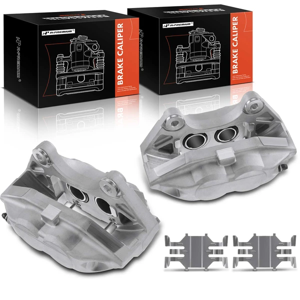 2009-2018 Nissan 370Z 2-Pc Brake Caliper Front Driver & Passenger 4-Piston A-Premium APBC0916
