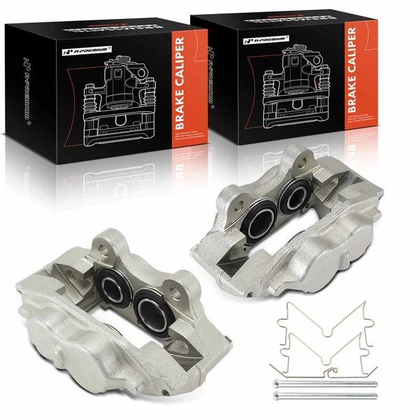 1986-1989 Toyota 4Runner 2-Pc Brake Caliper Front Driver & Passenger 4-Piston A-Premium APBC2356