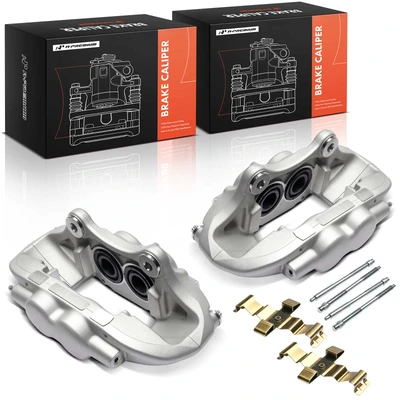 2 Pcs Front Driver & Passenger Brake Caliper with 4 Pistons