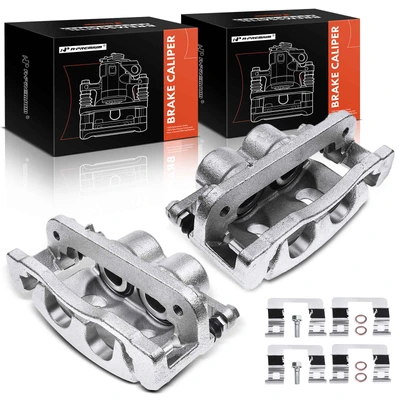 2 Pcs Front Brake Caliper with Bracket