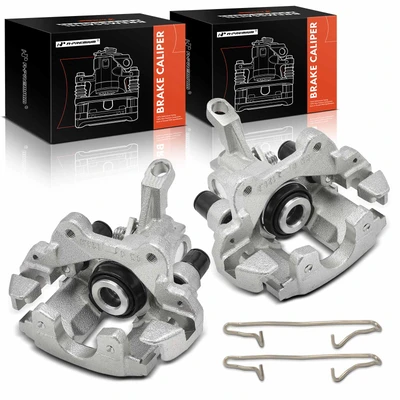 2 Pcs Rear Brake Caliper with Bracket