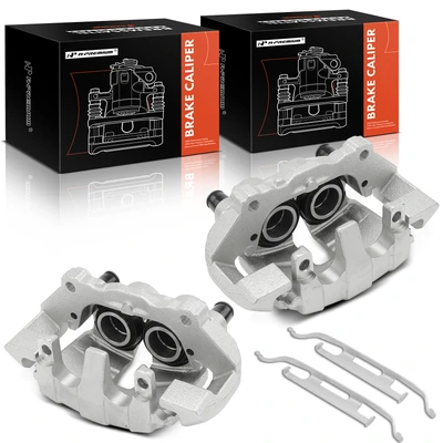 2 Pcs Front Brake Caliper with Bracket