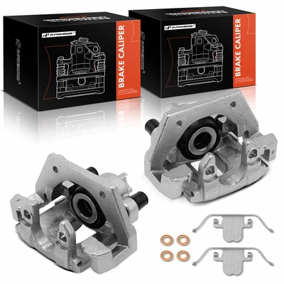 2 Pcs Rear Brake Caliper with Bracket