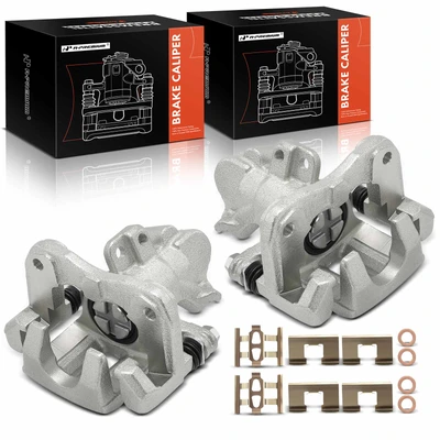 2 Pcs Rear Brake Caliper with Bracket