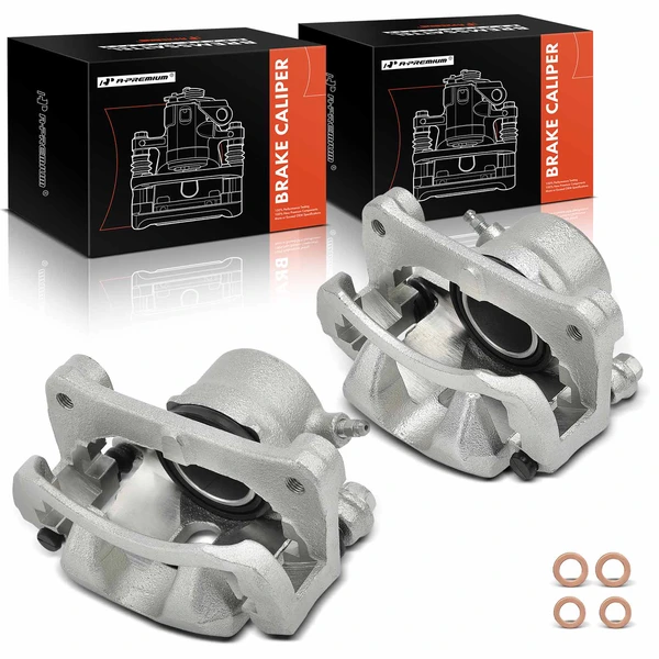 2-PC Brake Caliper, Front Driver & Passenger, 1-Piston, A-Premium APBC4061