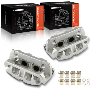 2 Pcs Front Brake Caliper with Bracket