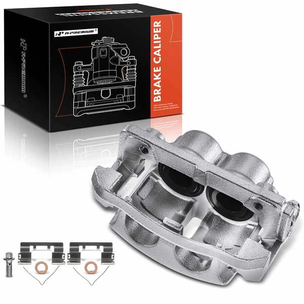 1-PC Brake Caliper, Front Left Driver Side, 2-Piston, A-Premium APBC0988