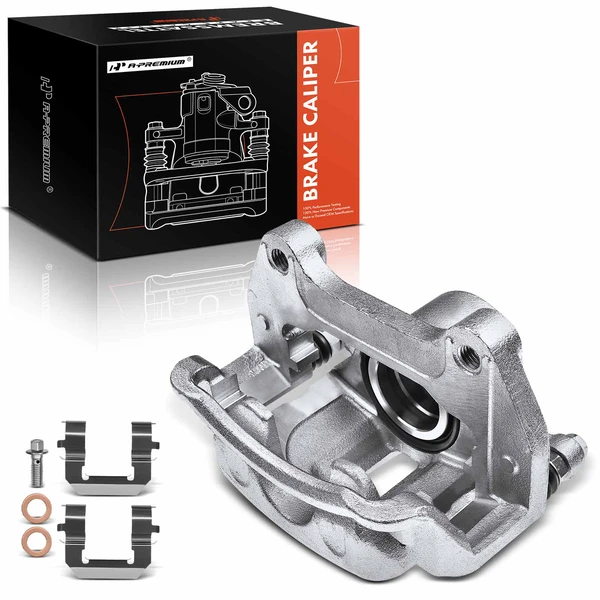 1-PC Brake Caliper, Front Left Driver Side, 1-Piston, A-Premium APBC1216